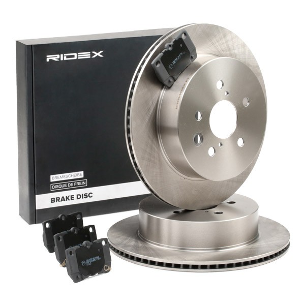 RIDEX Brake discs and pads set Article number: 3405B1522 cheaply