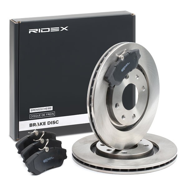 RIDEX Brake discs and pads set Article number: 3405B1533 cheaply