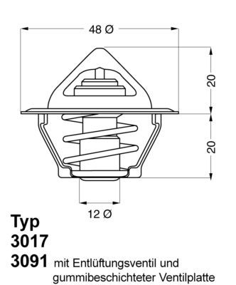 WAHLER Thermostat Article number: 3017.83 cheaply