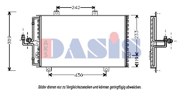 AKS DASIS Air conditioning condenser Article number: 012030N cheaply