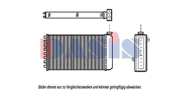 AKS DASIS Heater matrix Article number: 029100N cheaply