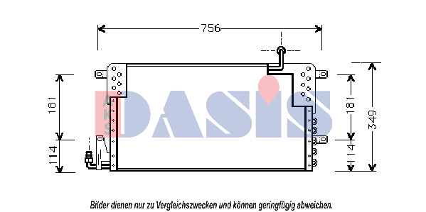 AKS DASIS Intercooler Article number: 047270N cheaply