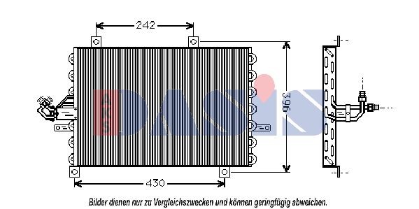 AKS DASIS Air conditioning condenser Article number: 082210N cheaply