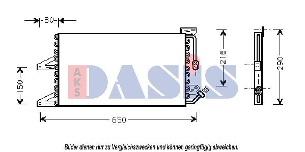 AKS DASIS Air conditioning condenser Article number: 082310N cheaply
