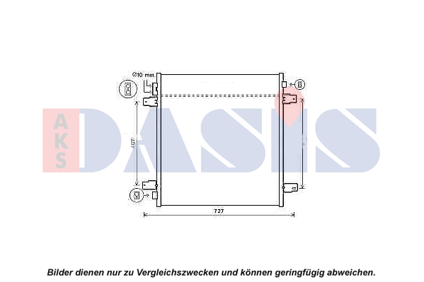 AKS DASIS Intercooler Numer artykułu: 087040N niedrogo