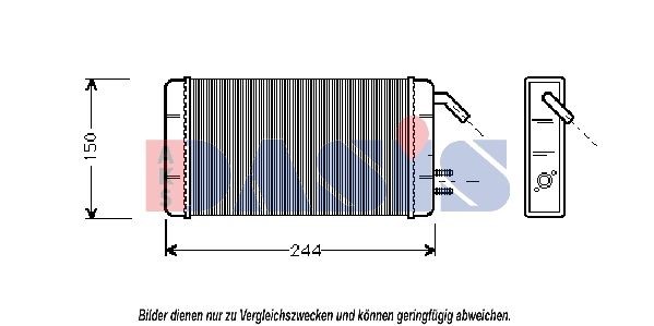 AKS DASIS Heater matrix Article number: 089120N cheaply