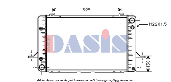 AKS DASIS Engine radiator Article number: 090430N cheaply