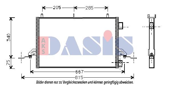 AKS DASIS Air conditioning condenser Article number: 092420N cheaply