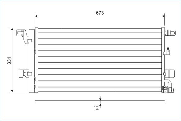 VALEO Air conditioning condenser Article number: 822596 cheaply