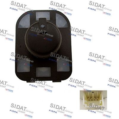 SIDAT 640010A2 Switch, mirror adjustment A4 3.0 218 PS Petrol 2009