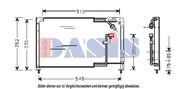 AKS DASIS Air conditioning condenser Article number: 112004N cheaply