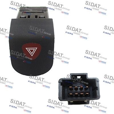SIDAT 660246A2 Hazard Light Switch KANGOO 1.9 dTi 80 PS Diesel