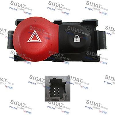 SIDAT 660746A2 Hazard Light Switch CLIO 1.5 dCi 103 PS Diesel 2014