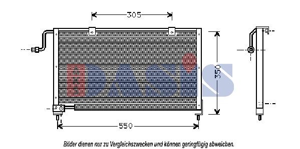 AKS DASIS Air conditioning condenser Article number: 112060N cheaply