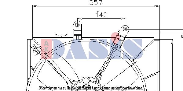 AKS DASIS Fan, radiator Article number: 118002N cheaply