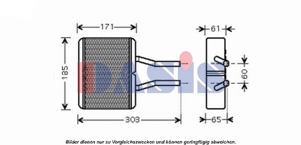 AKS DASIS Heater matrix Article number: 119001N cheaply