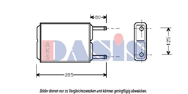 AKS DASIS Heater matrix Article number: 119020N cheaply