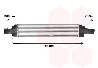 VAN WEZEL Intercooler Article number: 03014707 cheaply