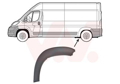 VAN WEZEL Fender flare Article number: 1651423 cheaply