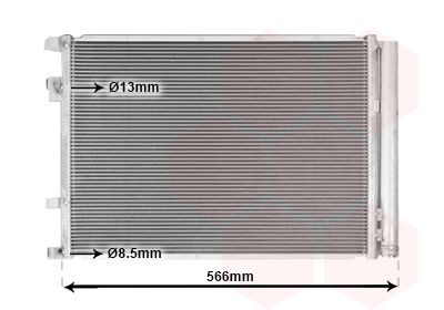 VAN WEZEL Air conditioning condenser Article number: 83015708 cheaply