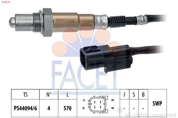FACET Lambda sensor Article number: 10.8519 cheaply