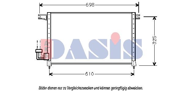 AKS DASIS Air conditioning condenser Article number: 142030N cheaply