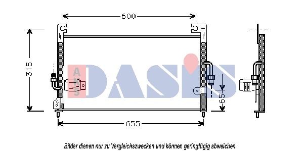 AKS DASIS Air conditioning condenser Article number: 142180N cheaply