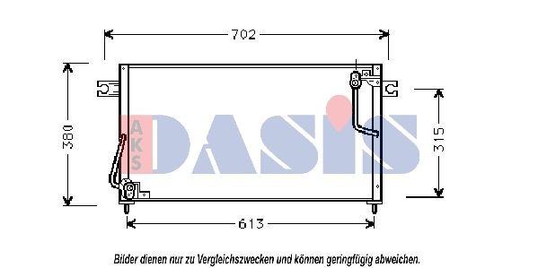 AKS DASIS Air conditioning condenser Article number: 142200N cheaply