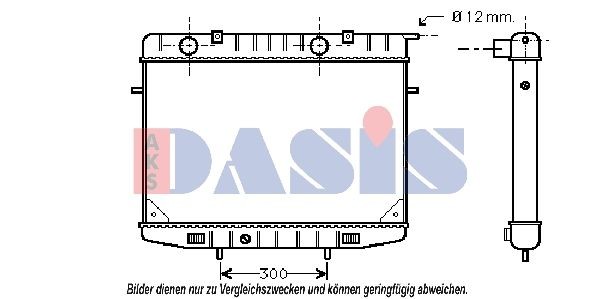 AKS DASIS Engine radiator Article number: 150720N cheaply