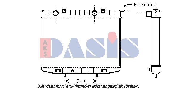 AKS DASIS Engine radiator Article number: 150760N cheaply