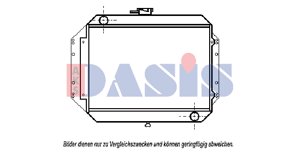 AKS DASIS Engine radiator Article number: 151160N cheaply
