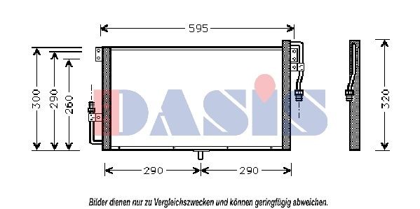 AKS DASIS Air conditioning condenser Article number: 152005N cheaply