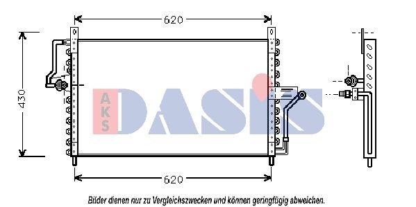 AKS DASIS Air conditioning condenser Article number: 152030N cheaply