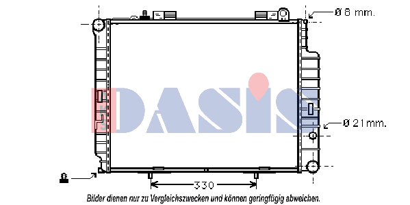 AKS DASIS Intercooler Varenummer: 157030N billige