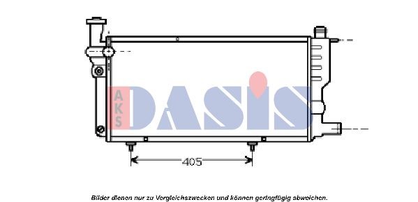 AKS DASIS Radiaator, mootorijahutus Artikli number: 161360N soodsalt