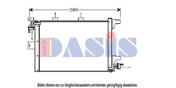 AKS DASIS Air conditioning condenser Article number: 162130N cheaply