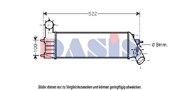AKS DASIS Intercooler Article number: 167002N cheaply