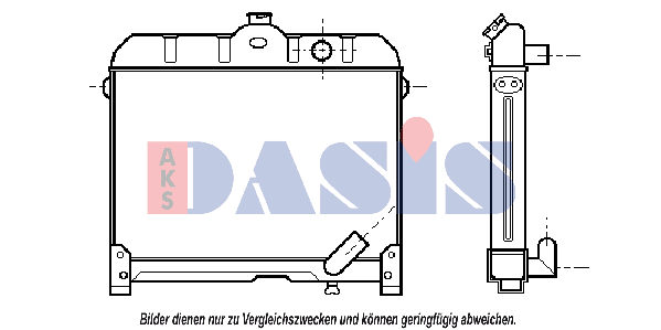 AKS DASIS Engine radiator Article number: 180033N cheaply