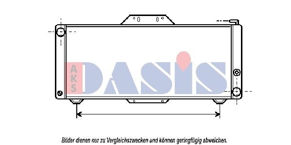 AKS DASIS Engine radiator Article number: 180180N cheaply