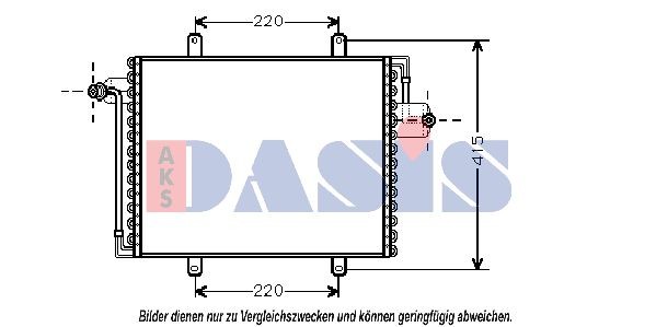 AKS DASIS Air conditioning condenser Article number: 182090N cheaply