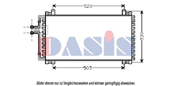 AKS DASIS Air conditioning condenser Article number: 182150N cheaply