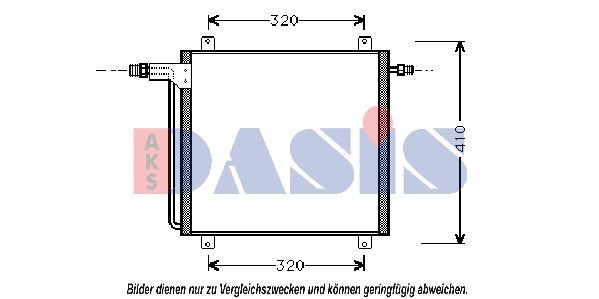 AKS DASIS Air conditioning condenser Article number: 182300N cheaply