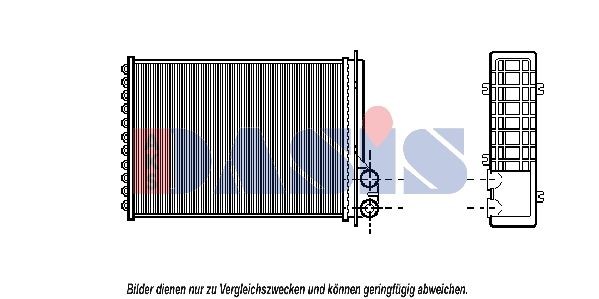 AKS DASIS Heater matrix Article number: 189110N cheaply