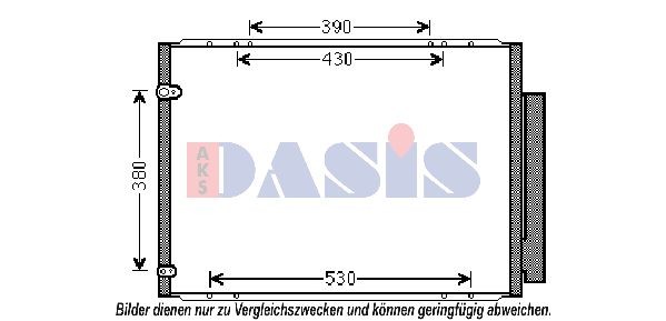 AKS DASIS Air conditioning condenser Article number: 212076N cheaply