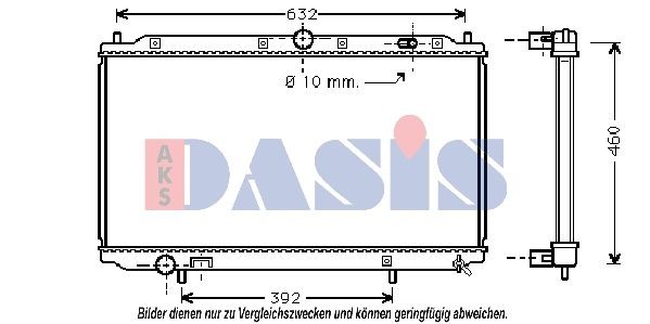 AKS DASIS Radiaator, mootorijahutus Artikli number: 220014N soodsalt