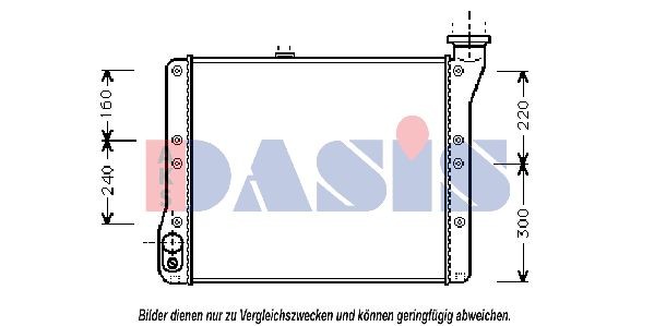 AKS DASIS Engine radiator Article number: 240520N cheaply
