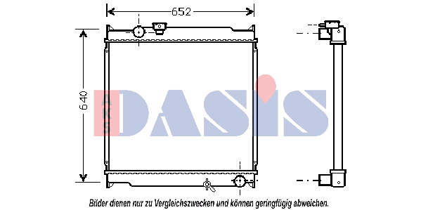 AKS DASIS Air conditioning condenser Article number: 302150N cheaply