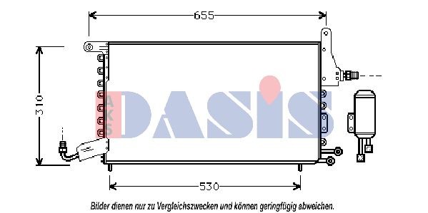 AKS DASIS Air conditioning condenser Article number: 332060N cheaply