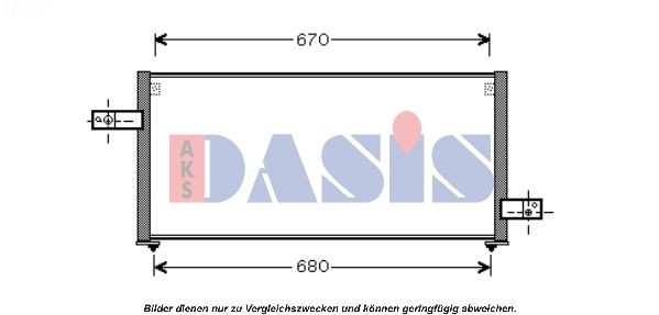 AKS DASIS Air conditioning condenser Article number: 352007N cheaply