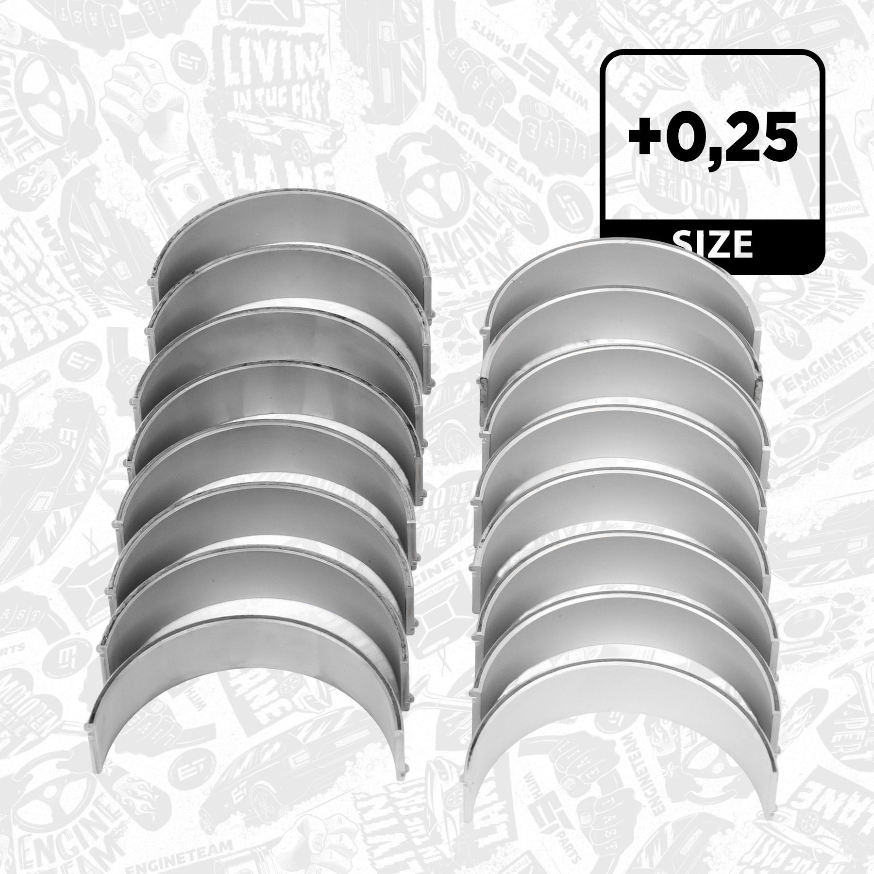 ET ENGINETEAM Big End Bearings Article number: LP005225 cheaply